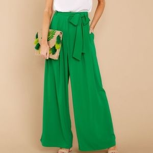 Trendy Wide Leg Palazzo Pants Size L